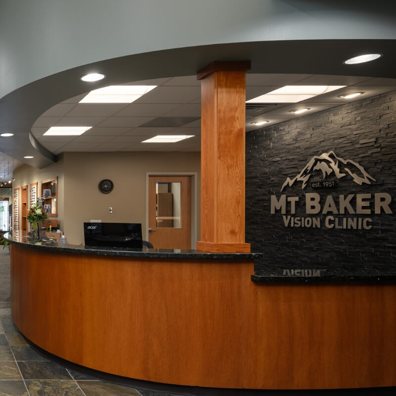 mtbakervision eye clinic desk view Why Choose us